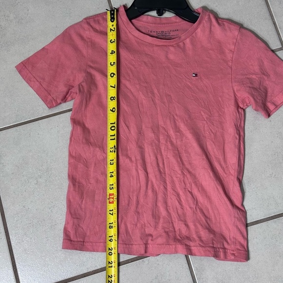 Tommy Hilfiger Kids Boys Orange/Pink T-Shirt Youth size 8/10. - Picture 5 of 6